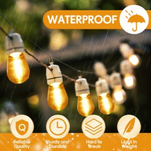 60 Pack LED Replacement Light Bulbs S14 Shatterproof Waterproof String Light Replacement Bulbs 1W Outdoor LED Bulbs Vintage Patio Bulbs, E26 110v Regular Base (Warm White)