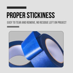 Lichamp Blue Painters Tape 2 inches Wide, 2 Pack Original Blue Masking Tape, 2 inch x 55 Yards x 2 Rolls (110 Total Yards)