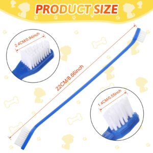 300 Pcs Pet Toothbrush Bulk Dog Double Sided Brushes Puppy Tooth Brushing Kit Soft Bristles Long Handle Dog Tooth Brush for Small Dog Cat Puppy Teeth Cleaning Oral Dental Care Supplies (10 Colors)