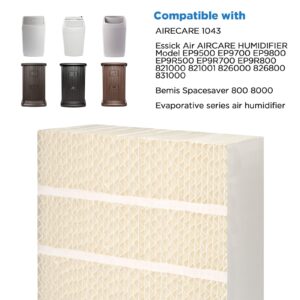 1043 Humidifier Wick Filter Replacement for AirCare Essick Humidifiers, Replaces EP9 EP9R EP9500 EP9800 EP9700 826000 826800 831000 SS390DWHT 821000 821001 and Bemis Space Saver 800 8000 Series