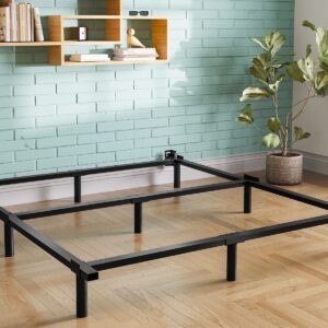 RLDVAY 7 Inch Metal Queen-Bed-Frame for Box Spring, Quick & Easy Assembly, Heavy Duty Queen Size Noise Free, Black