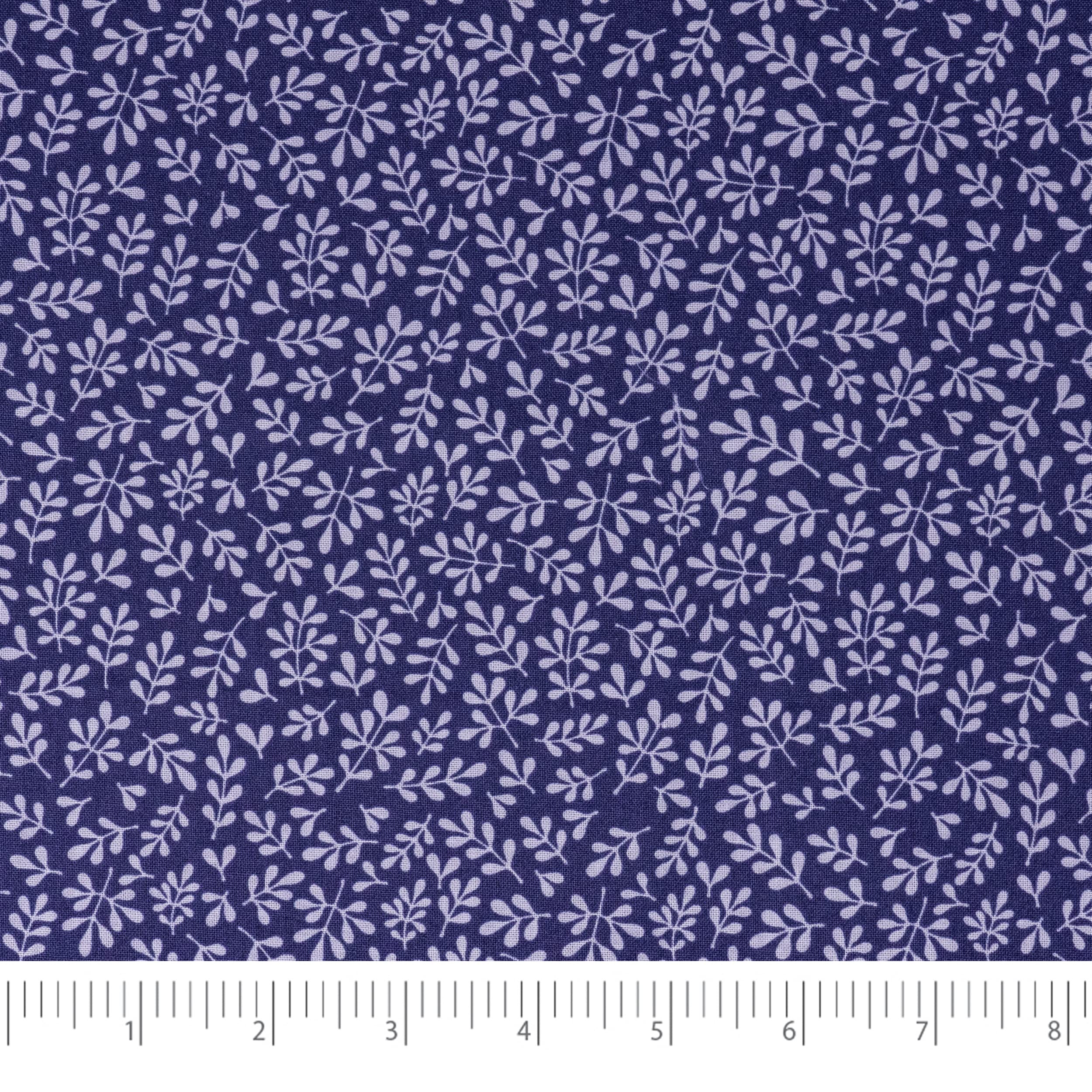 Singer Fabric, 100% Cotton, 5 Pieces Bundle, Purple Floral Field