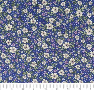 Singer Fabric, 100% Cotton, 5 Pieces Bundle, Purple Floral Field