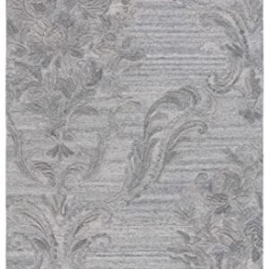 SAFAVIEH Jardin Collection Accent Rug - 3' x 5', Grey, Handmade Wool, Ideal for High Traffic Areas in Entryway, Living Room, Bedroom (JAR732G)