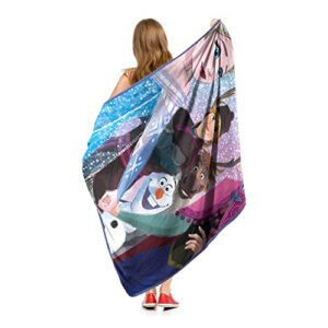 Northwest Frozen Micro Raschel Throw Blanket, 46" x 60", New Family