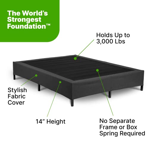 GhostBed Ultimate 10 Inch Memory Foam Mattress with Metal Platform Bed Frame Foundation with Slat Support Bundle - Medium Firm Feel - CertiPUR-US Certified - Twin