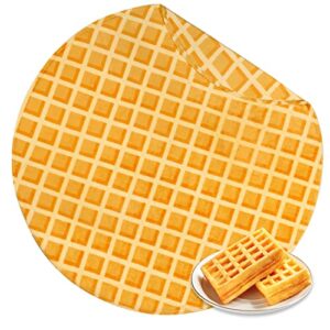 bnuitland waffle funny blanket,300 gsm double sided giant funny throw with waffle pouch,realistic super soft food blanket,novelty tortilla swaddle blanket for baby/kids and pets wrap