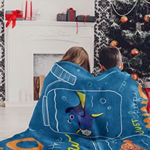 Northwest Finding Nemo Micro Raschel Throw Blanket, 46" x 60", with The Flow