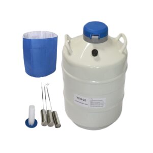 liquid nitrogen container, shengwin 20l liquid nitrogen tank dewar cryogenic container flask with 3 canisters and carry bag