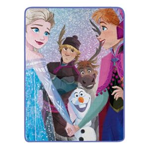 northwest frozen micro raschel throw blanket, 46" x 60", new family