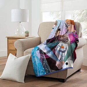 Northwest Frozen Micro Raschel Throw Blanket, 46" x 60", New Family