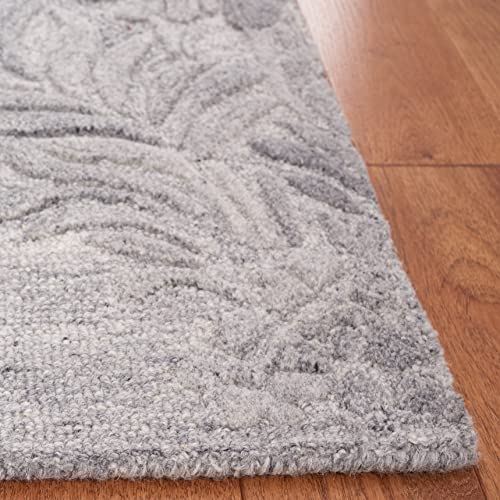 SAFAVIEH Jardin Collection Accent Rug - 3' x 5', Grey, Handmade Wool, Ideal for High Traffic Areas in Entryway, Living Room, Bedroom (JAR732G)