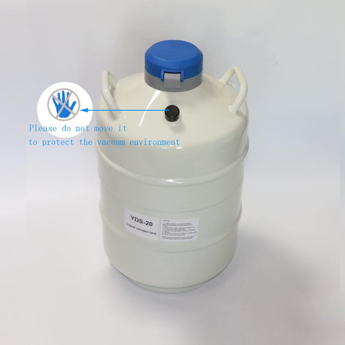 Liquid Nitrogen Container, SHengwin 20L Liquid Nitrogen Tank Dewar Cryogenic Container Flask with 3 Canisters and Carry Bag