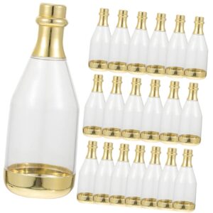 gadpiparty 20pcs box favor container decorationbridal birthdays bottle showerengagementanniversariesgolden champagne birthday wedding for weddings plastic shaped candy bottles gold