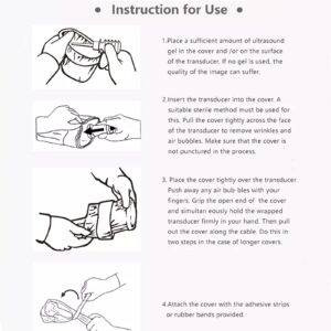 GOYOJO Ultrasound Probe Cover - Latex-Free Sterile Disposable Clear, 6 X 12" Protects and Extends Equipment and Instrument Life by Brand Bilot (20 Pcs)