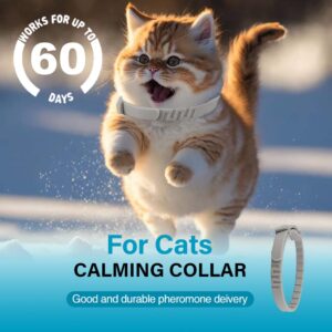 Calming Collar for Cats 3 Pack Efficient Relieve Anxiety Stress - 60 Days Long Lasting Cat Pheromone Collar and Cat Calming Collar for Anxiety GAAMS