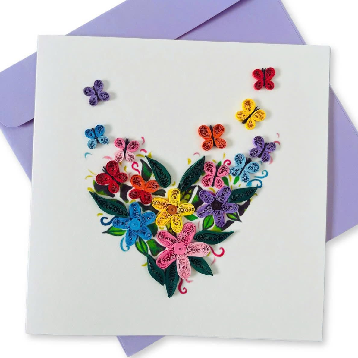 Quilling Card 3D Greeting Cards, handmade Quilling Cards birthday card, handcrafted cards for all occasions, Heart