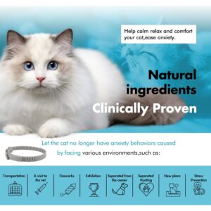 Calming Collar for Cats 3 Pack Efficient Relieve Anxiety Stress - 60 Days Long Lasting Cat Pheromone Collar and Cat Calming Collar for Anxiety GAAMS