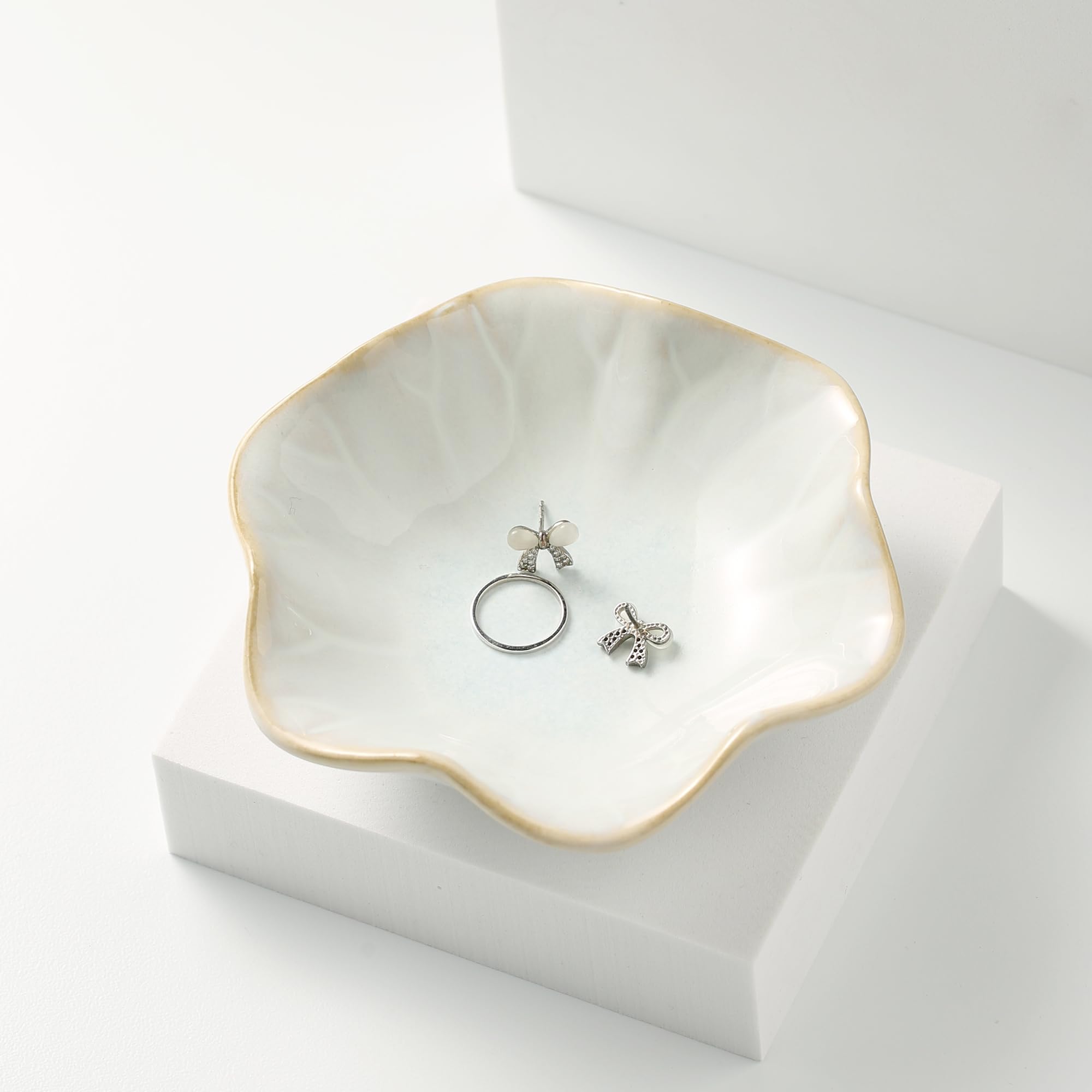 Ring Dish Tray, Jewelry Dish Holder, Key Bowl, Trinket Tray, Earring Holder, Decoration Plate for Women