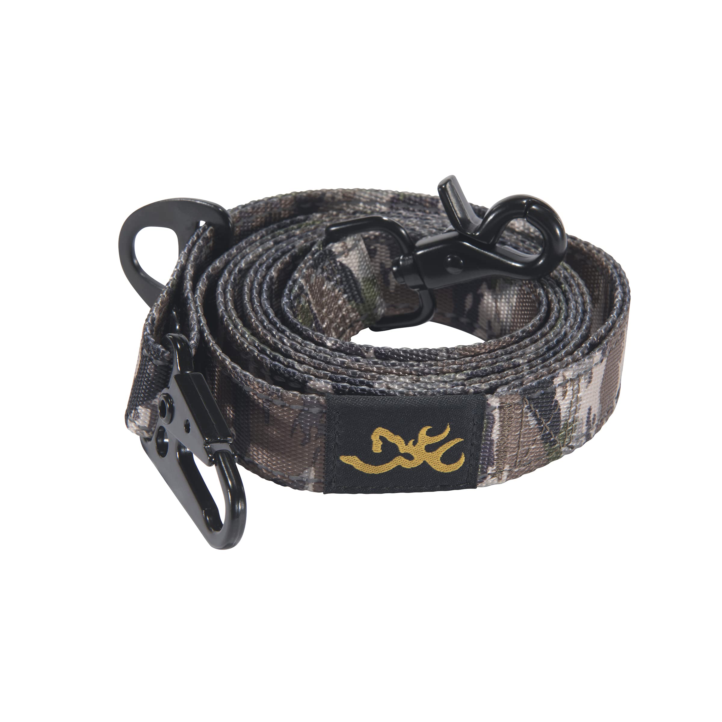 Browning Dog Leashes, Durable, Classic Webbing Pet Leash with Reflective Stitching, Ovix Camo, One Size