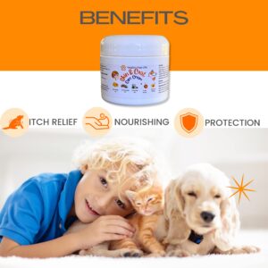 Healthy Paw Life Skin and Coat Care Ointment for Pets - Itchy or Dry Skin, Wounds, Hot Spots – Calendula Oil, Manuka Honey, Lime Sulfur, Cedarwood Oil, Coconut Oil – Dogs, Cats, Puppies, Kittens