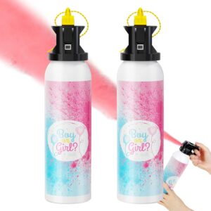 workkeep gender reveal fire extinguisher color blasters: 2 pcs pink blaster only for baby girl with pink smoke suitable for gender reveal party (pink)