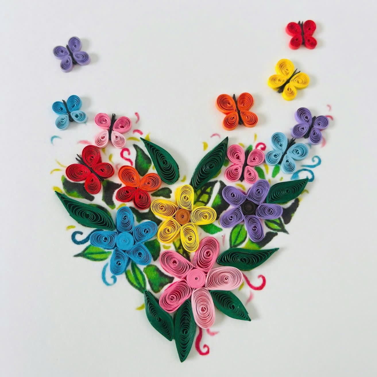 Quilling Card 3D Greeting Cards, handmade Quilling Cards birthday card, handcrafted cards for all occasions, Heart