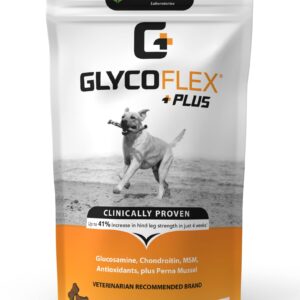 VetriScience GlycoFlex Plus Hip and Joint Supplement Chews for Dogs and Composure Calming Chews for Dogs