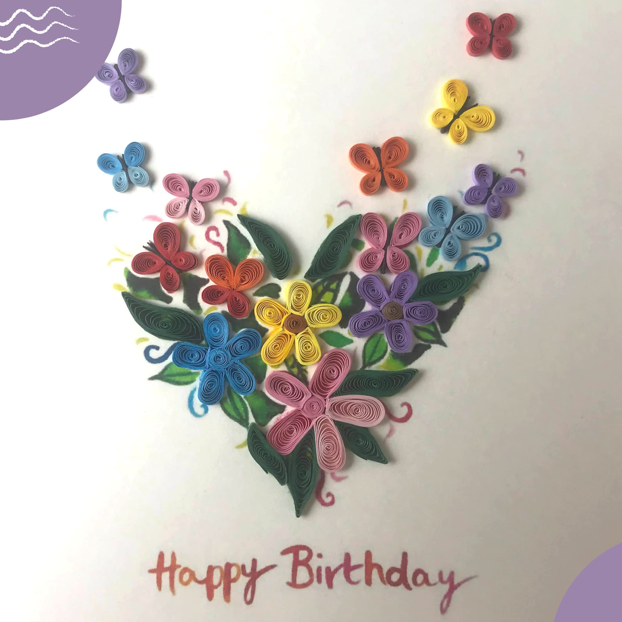 Quilling Card 3D Greeting Cards, handmade Quilling Cards birthday card, handcrafted cards for all occasions, Heart