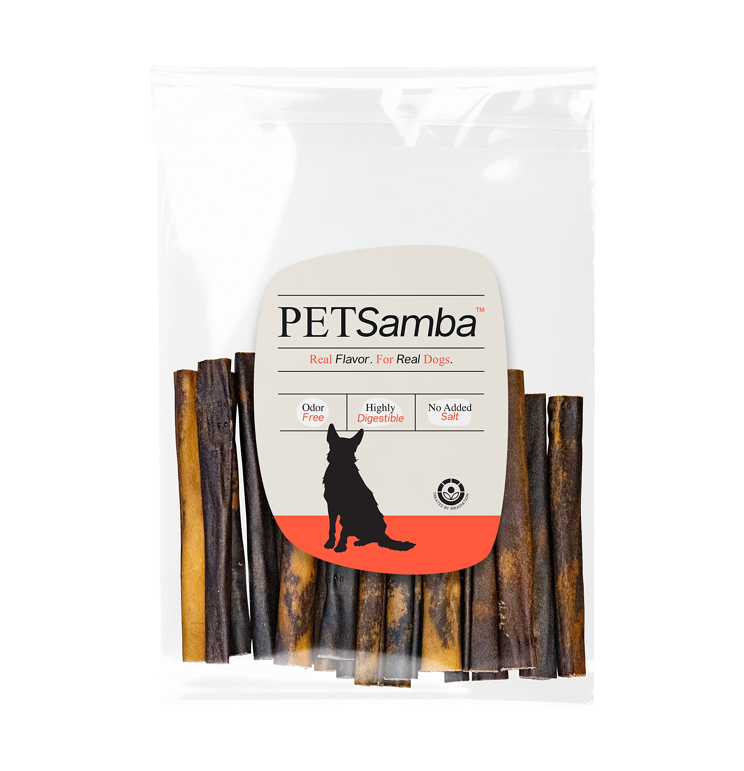 PETSamba 6 Inch Beef Collagen Sticks [20-Pack] – Collagen Bully Sticks for Dogs – All Natural – Highly Digestible