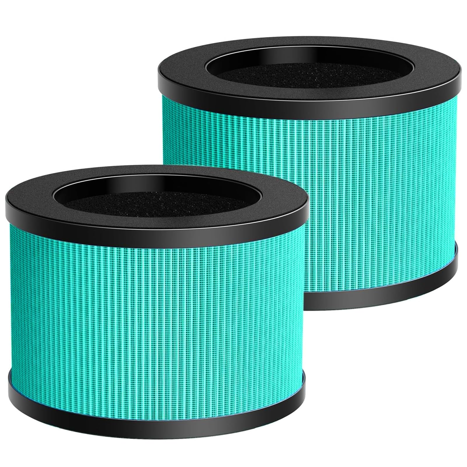 MK-06 TZ-K1 DH-JH01 Upgraded HEPA Replacement Filter Compatible with Tolife TZ-K1, Compatible with FreAire KN6391, Kloudi DH-JH01 and POMORON MJ012H Air Purifier (2 Pack Green-Pet Dander Version)