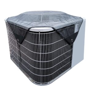 Air Conditioner Covers for Outside Units Central Ac Cover Leaf Guard Heavy Duty Mesh AC Defender for Outdoor Square Units, All Season Black ( 32 x 32 inch Mesh)