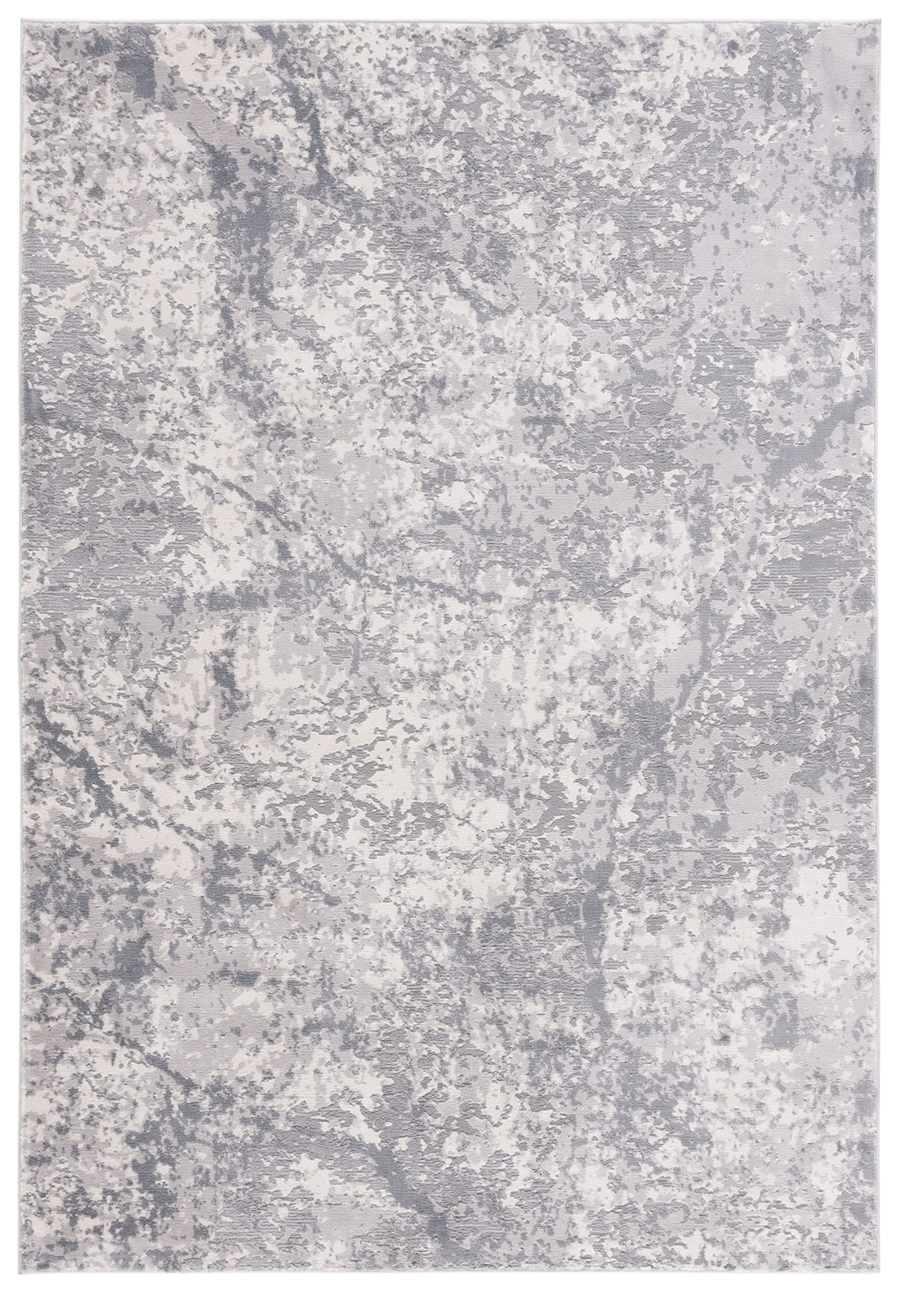 SAFAVIEH Eternal Collection Area Rug - 8' x 10', Light Grey & Grey, Modern Abstract Design, Non-Shedding & Easy Care, Ideal for High Traffic Areas in Living Room, Bedroom (ETL230H)