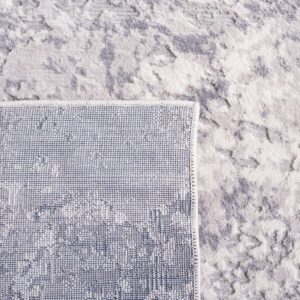 SAFAVIEH Eternal Collection Area Rug - 8' x 10', Light Grey & Grey, Modern Abstract Design, Non-Shedding & Easy Care, Ideal for High Traffic Areas in Living Room, Bedroom (ETL230H)