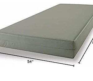 Mielmoon Waterproof Foam Mattress Vinyl Multipurpose Medium Firm Plush, Double Sided Made in USA,Mattress in a Box for Pain Relief (7 inch, Full XL)