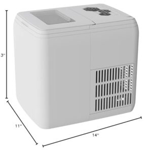 Ice Maker Countertop 44LBS Ice Maker Home Use Outdoor Use Ice Maker 20KG Compact Ice Maker with Ice Scoop & Basket, Ideal for Home Use Party Camping