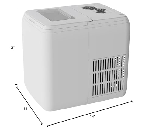 Ice Maker Countertop 44LBS Ice Maker Home Use Outdoor Use Ice Maker 20KG Compact Ice Maker with Ice Scoop & Basket, Ideal for Home Use Party Camping