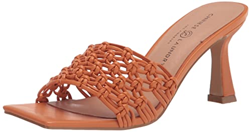 Chinese Laundry Women's Yazzie Heeled Sandal, Orange, 8