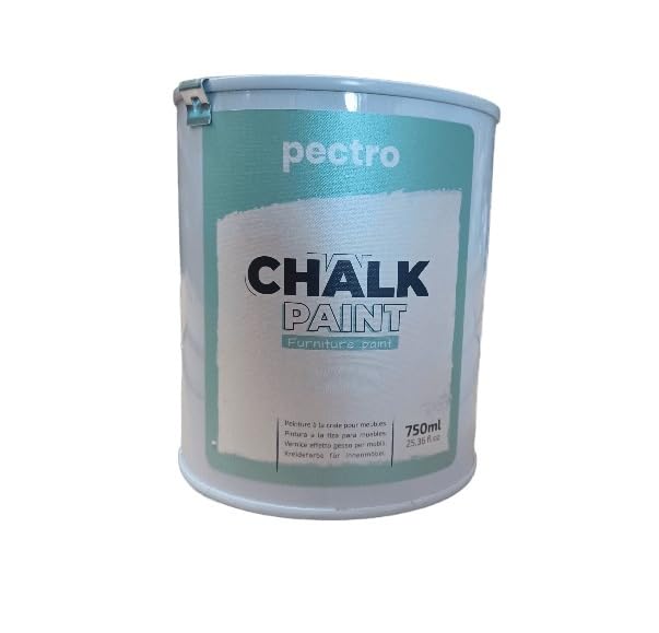 Black Chalk Paint for Furniture 25 fl.Oz. (750ml) + Special Brush - Furniture Paint no Sanding or Priming - Chalk Finish Wood Paint - DIY Projects Home Decor & Improvement (DEEP Black)