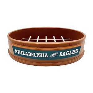 NFL Super-Bowl - Philadelphia Eagles Slow Feeder Dog Bowl. Football Design Slow Feeding Cat Bowl for Healthy Digestion. Non-Slip Pet Bowl for Large & Small Dogs & Cats