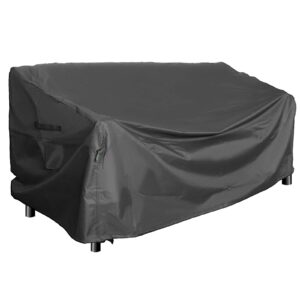 yougfin heavy duty patio sofa cover waterproof, 3-seater deep outdoor sofa couch furniture cover with air vent and handle, 78"w × 40"d × 32"h