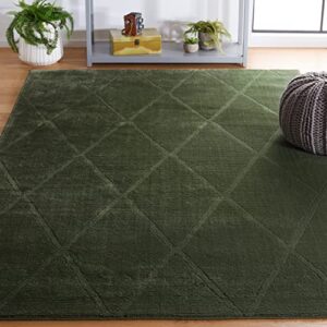 safavieh revive collection accent rug - 2'7" x 5', green, trellis design, non-shedding & easy care, ideal for high traffic areas in entryway, living room, bedroom (rev104y)