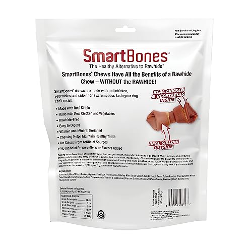 SmartBones Real Sirloin Mini Chews, 30 Count (Pack of 1)