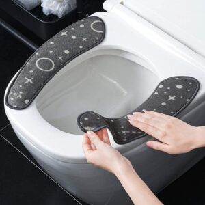 xiaozhenjida Toilet Seat Cushion The Starry Sky Toilet Cover Seat Pad Washable Toilet seat Cushion for Family