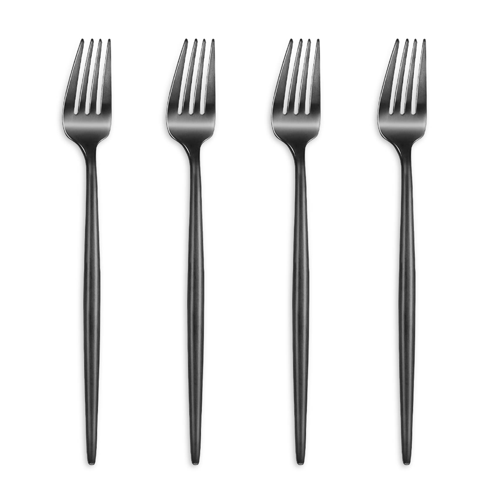 KEAWELL Black 4-Piece Forks (7.2" Salad Fork)