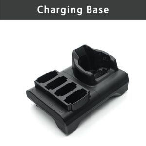 Barcode Scanner Charging Station and 4-Slot Battery Charger Stand for Zebra MC9300 MC930B