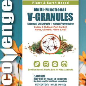 EcoVenger Multi-Purpose V-Granules 1.95LB Jug, Horticulture or Household Use for Indoor & Outdoor Protection Against Insects and Rodents, Improves Soil & Promotes Rooting, 100% Natural, Safe for Kids