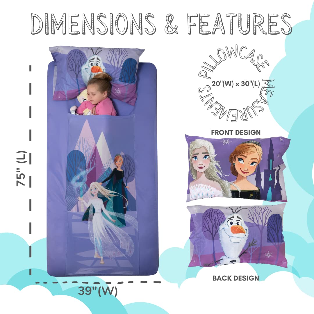 Franco Disney's Frozen Kids Bedding Super Soft Compression Snuggle (TM) Sheets, Twin, (Official Disney Product)