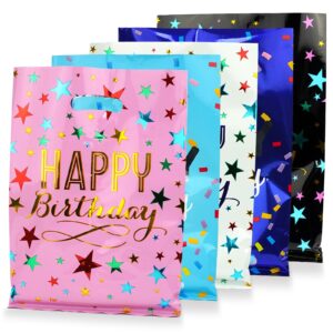 hapmars 50pc party favor bags for kids - with handles, goodie candy bags for girls & boys birthdays