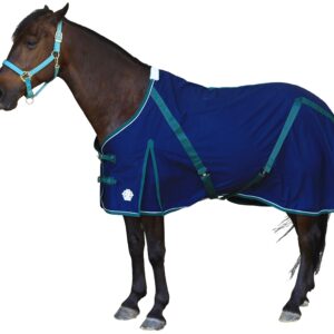 T TEKE Deluxe Horse Canvas Sheet for Snug and Clean in Stable, or as a Blanket Liner. (Size Range 51"-87" Including Mini Horse)